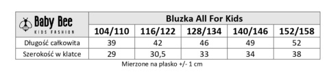 Bluzka z Falbankami All For Kids Czarna Bluzka z Falbankami All For Kids Czarna