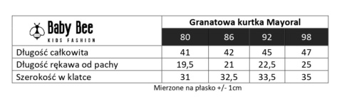 Kurtka pikowana dla chłopca Mayoral Granat