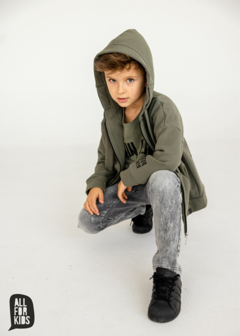 Spodnie Jeansowe Unisex All For Kids Szare Spodnie Jeansowe Unisex All For Kids Szare