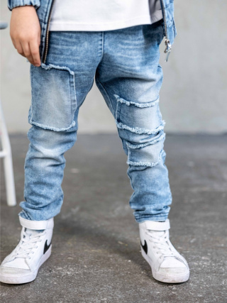 Spodnie Jeans MashMnie Wolf Niebieskie