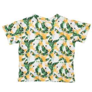 T-Shirt Oversize Hey Popinjay Cacatoo