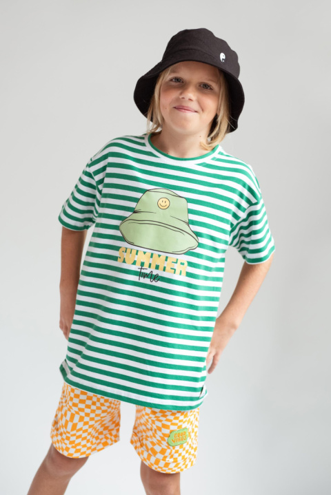 T-Shirt Oversize Hey Popinjay Bucket Stripes
