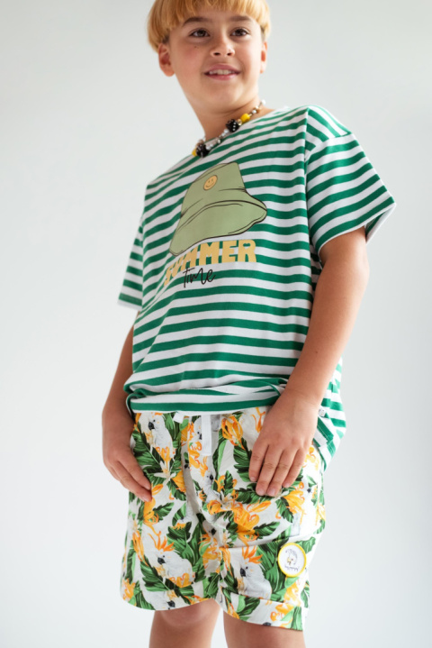 T-Shirt Oversize Hey Popinjay Bucket Stripes