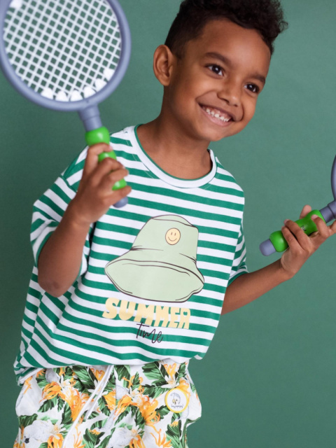 T-Shirt Oversize Hey Popinjay Bucket Stripes