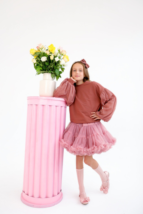 Bluza Puf Manufaktura Falbanek Pustynny Róż Bluza Puf Manufaktura Falbanek Pustynny Róż