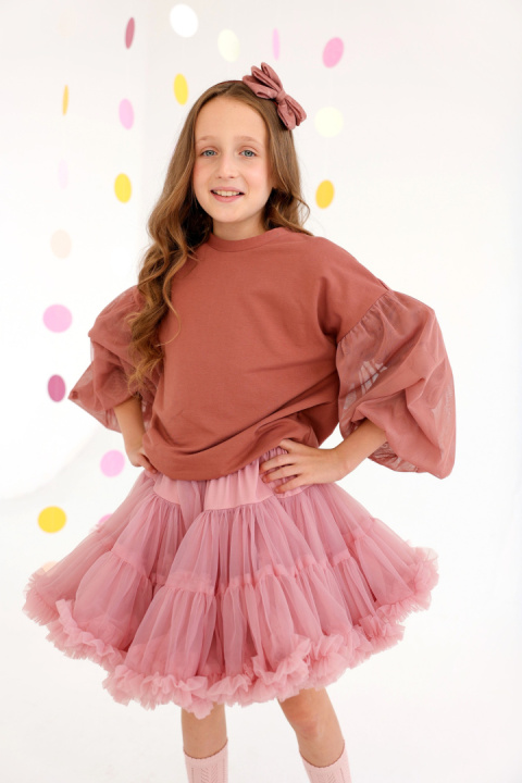 Bluza Puf Manufaktura Falbanek Pustynny Róż Bluza Puf Manufaktura Falbanek Pustynny Róż