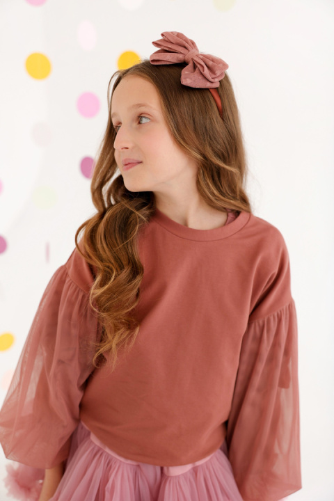 Bluza Puf Manufaktura Falbanek Pustynny Róż Bluza Puf Manufaktura Falbanek Pustynny Róż