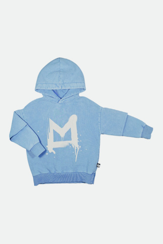 Bluza z kapturem Vintage Blue Skate Minikid