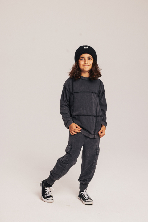 Spodnie Cargo Minikid Vintage Black