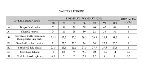 Bawełniany Sweter Le tigre Pinokio